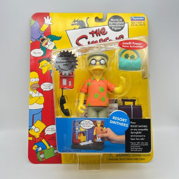 Simpsons RESORT SMITHERS Voice Activated World Of Springfield Interactive Figure - Picture 2 of 11
